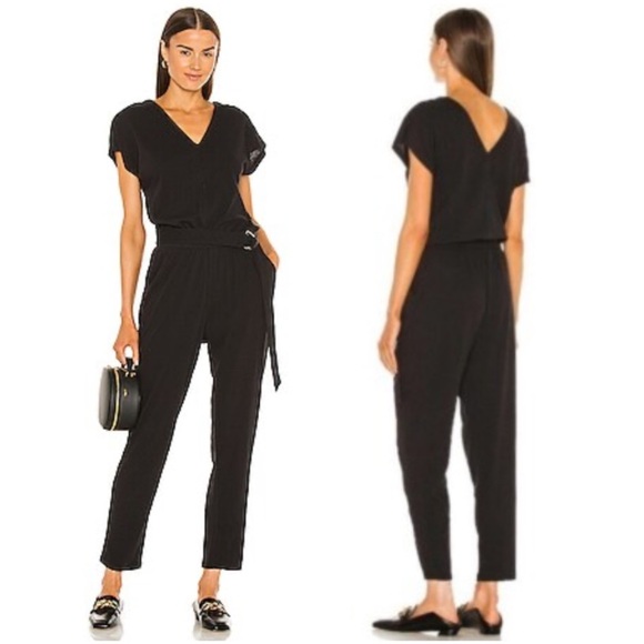 ATM Anthony Thomas Melillo High Torsion Jumpsuit in Black Size Medium - Picture 1 of 11